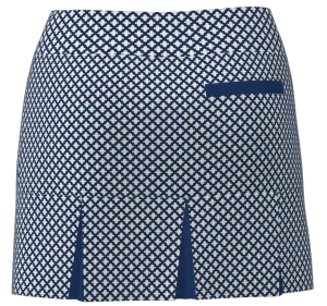 AB SPORT Women's Mosaic Print Back Pleat Golf Skirt - MOSWNSN