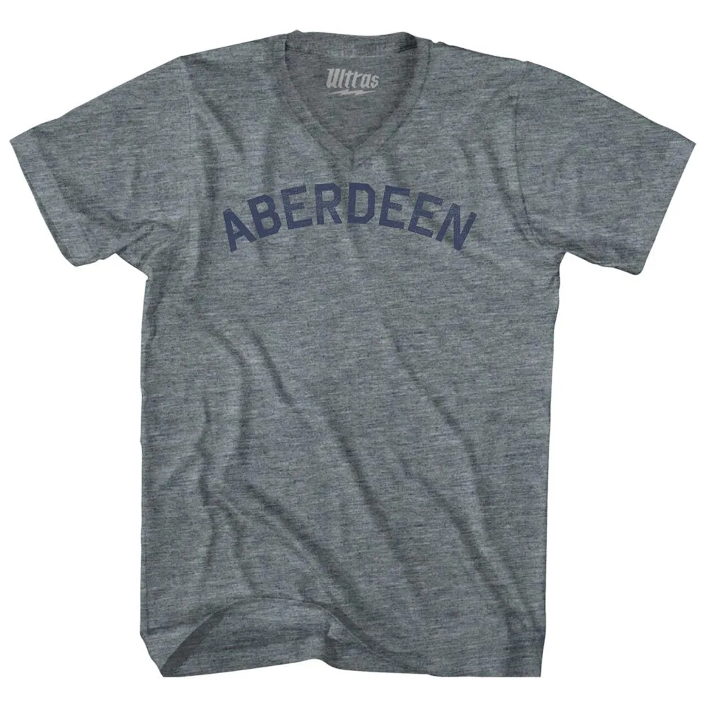 Aberdeen Tri-Blend V-neck Womens Junior Cut T-shirt