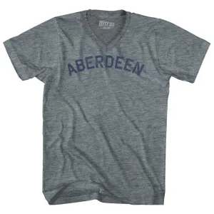 Aberdeen Tri-Blend V-neck Womens Junior Cut T-shirt