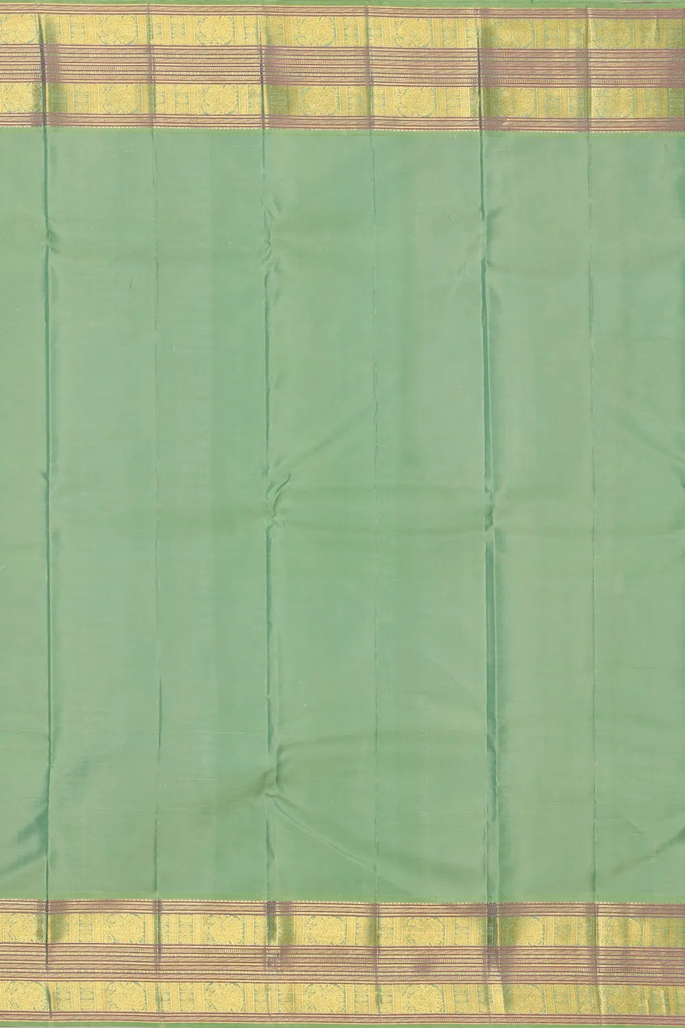 Arani Silk Bottle Green Saree