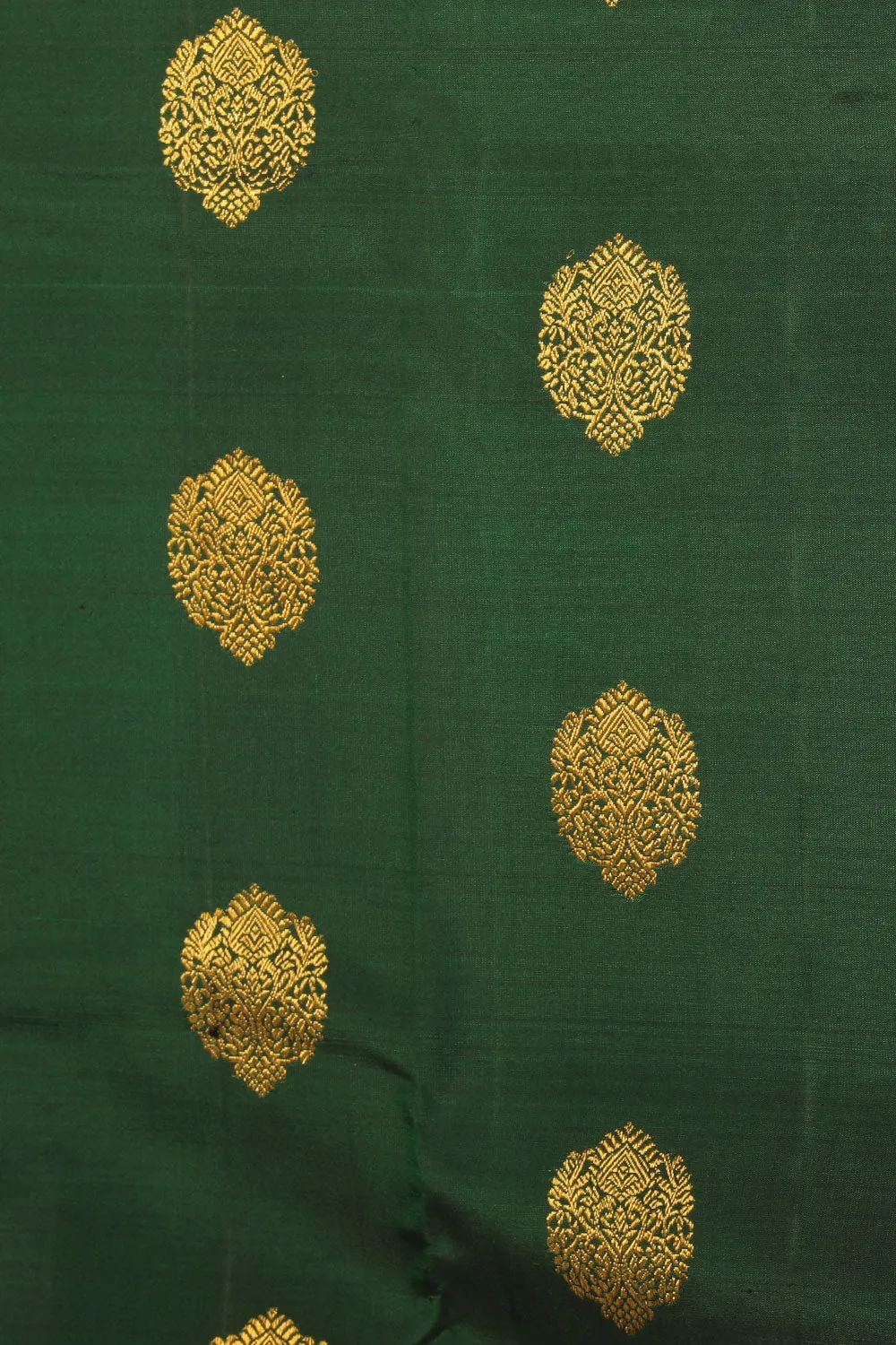 Arani Silk Bottle Green Saree
