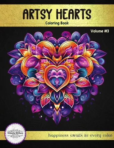 Artsy Hearts Coloring Book Volume #3