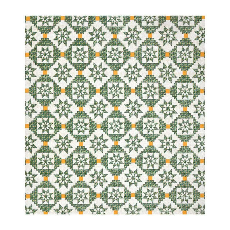 Astrid Stellar Bedsheet - Green & Yellow