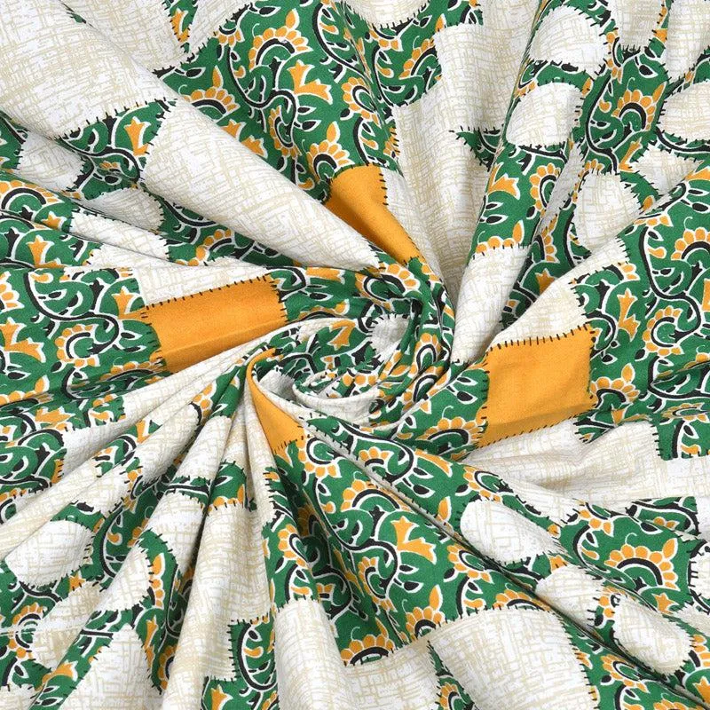 Astrid Stellar Bedsheet - Green & Yellow