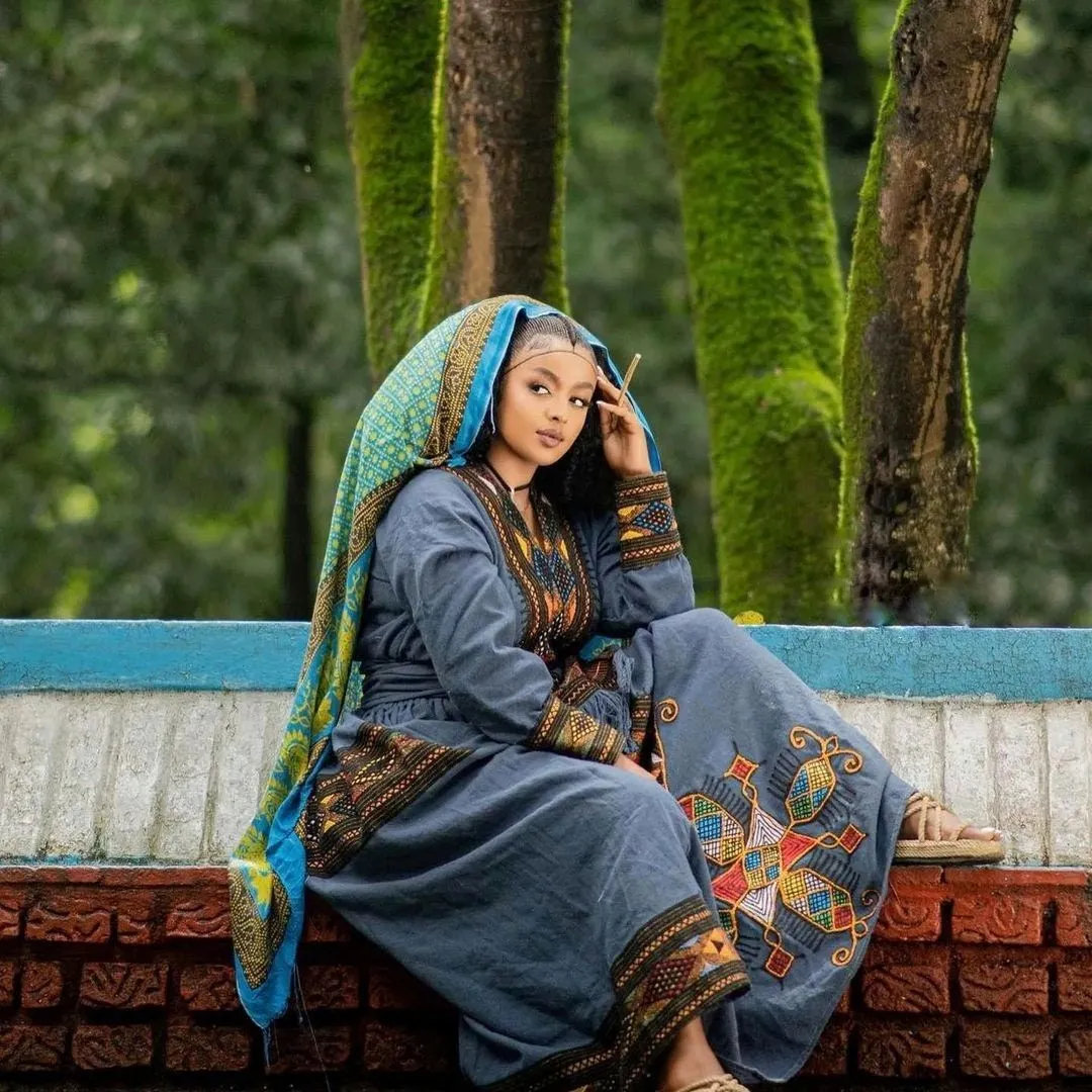 Beautiful Raya Dress Habesha Dress Handwoven Habesha Kemis Modern Traditional Dress Eritrean Dress
