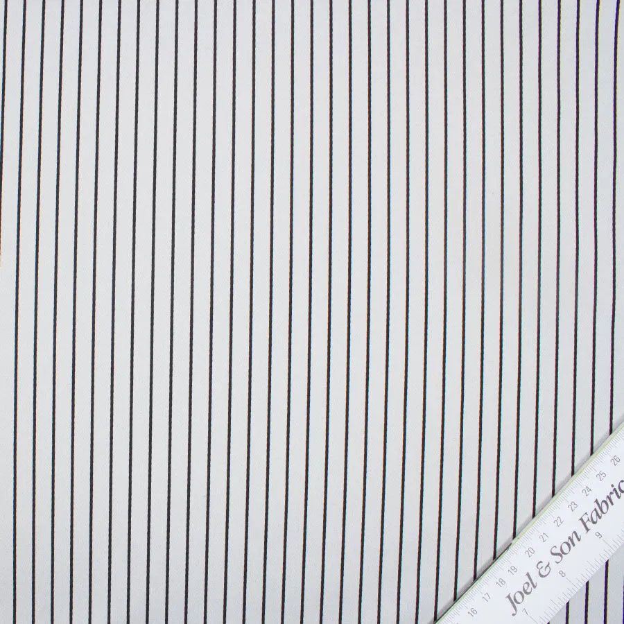 Black Striped Blue Duchess Satin