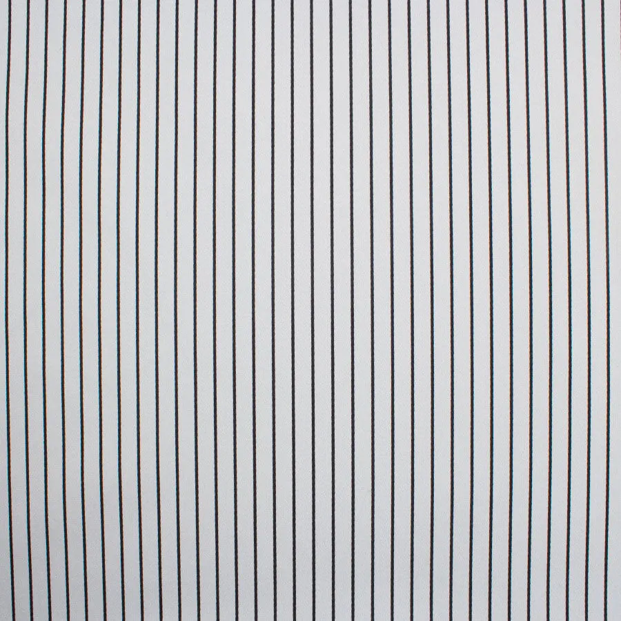 Black Striped Blue Duchess Satin