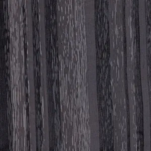 Black/Pewter Woodgrain Stripe Silk Chiffon Fabric
