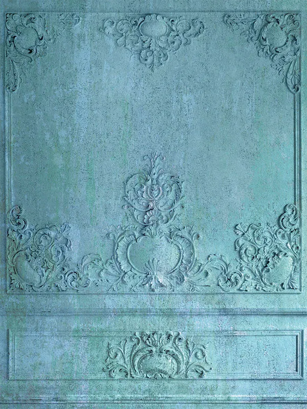 Blue Interior Wall Printed Photo Backdrop