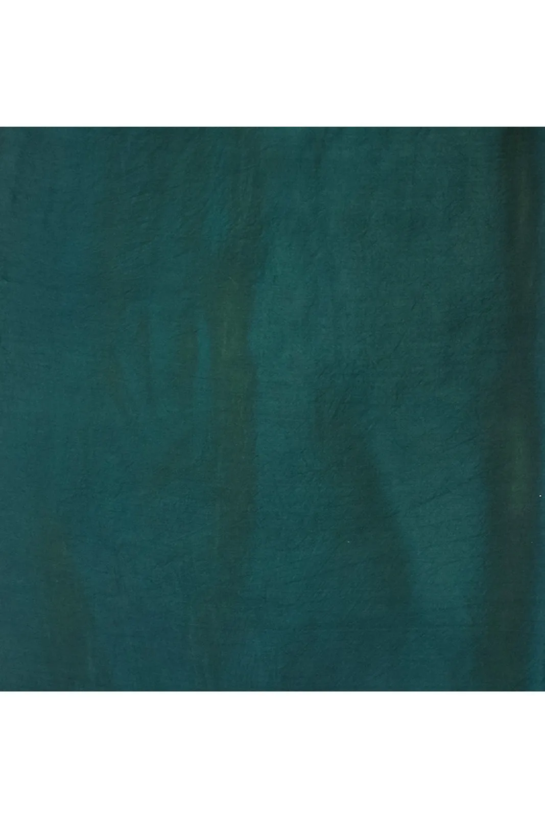 Bottle Green Chiffon Tissue Saree With Golden Polka Dots