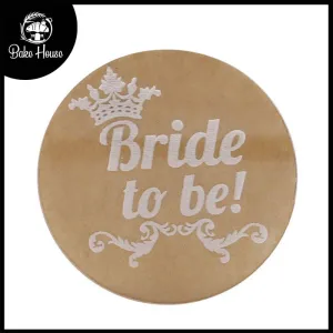 Bride To Be Fondant Decorating Stamp Plastic