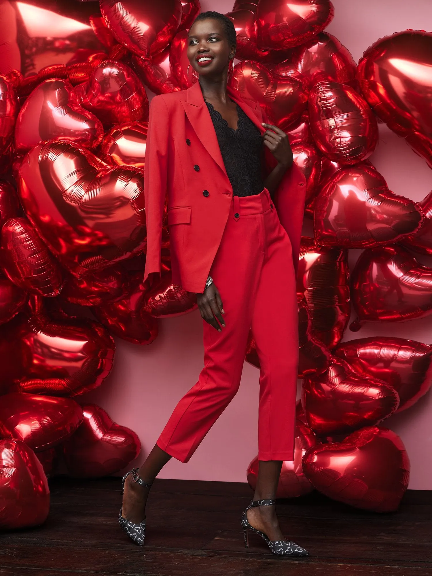 Button-Detailed Slim-Leg Ankle Pant