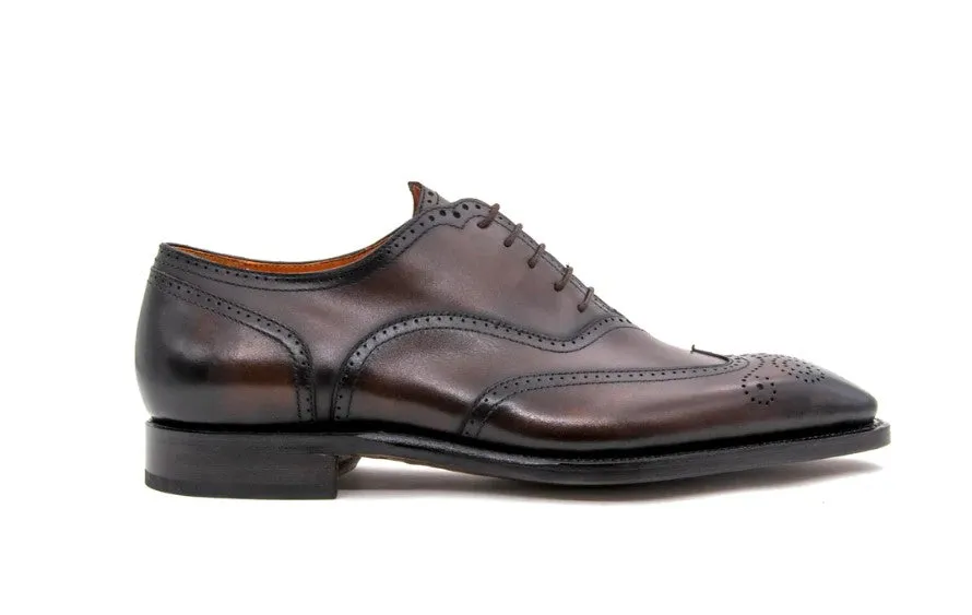 Calfskin "Luke" Wingtip Oxford Brown