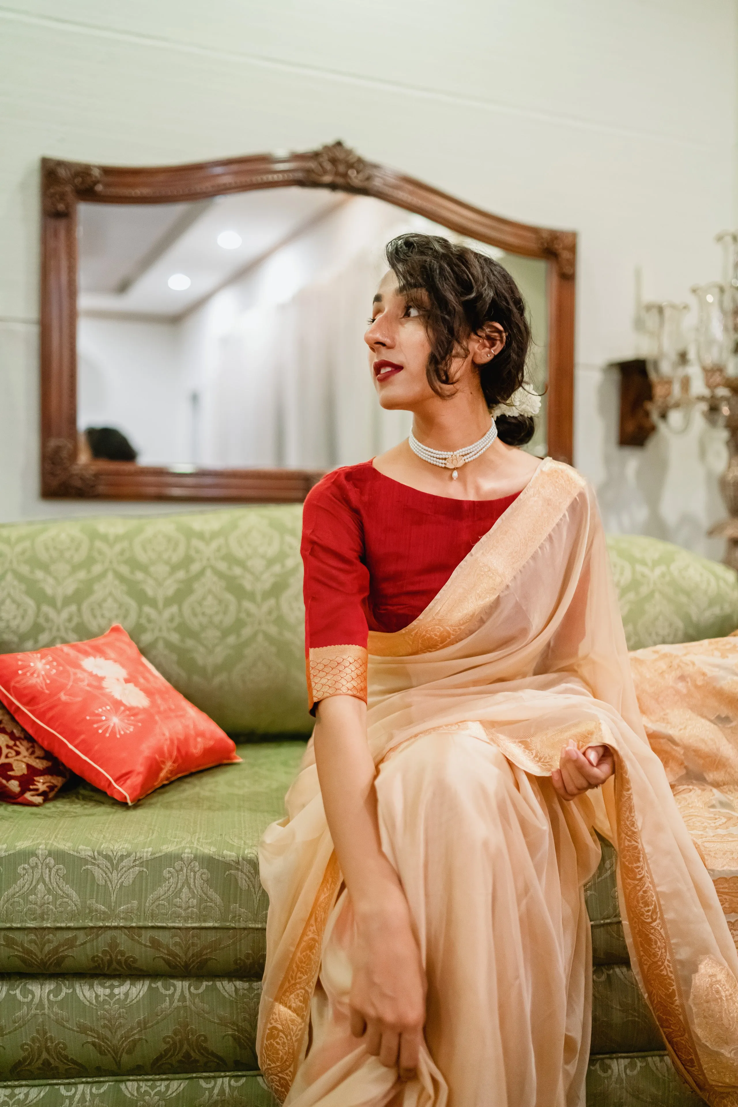Chiffon Silk Banarsi - Opal