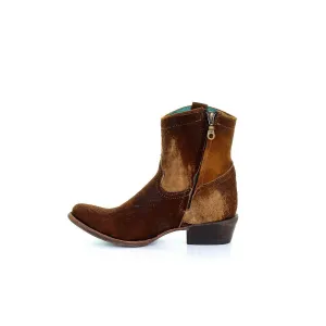 Chocolate Tan Lamb Bootie