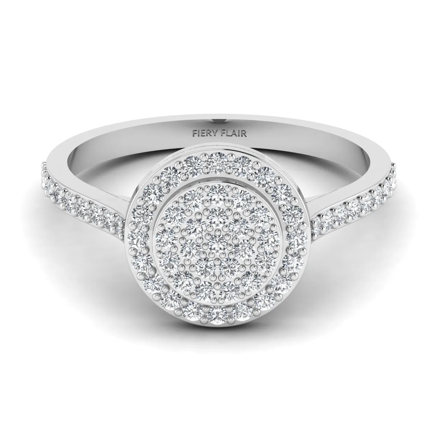 Circular Shape Classic Diamond Ring