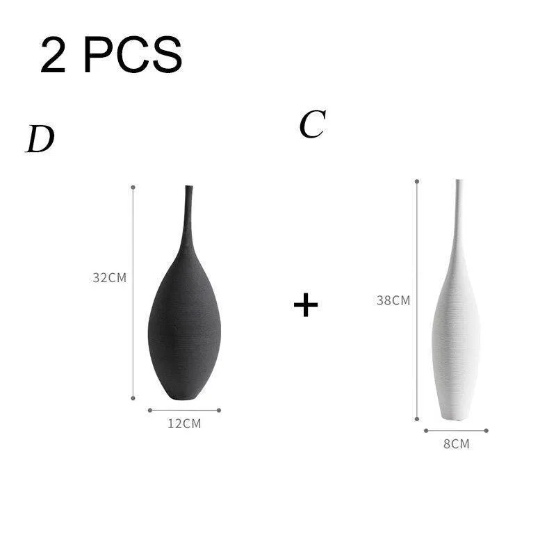 Contemporary Monochrome Vase for Stylish Home Decor