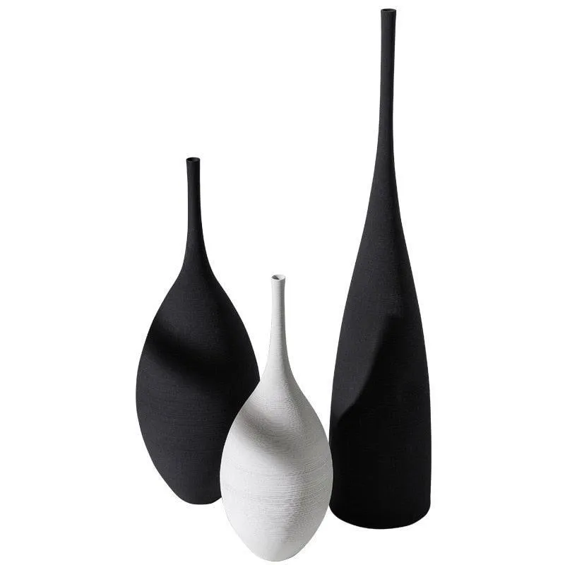 Contemporary Monochrome Vase for Stylish Home Decor