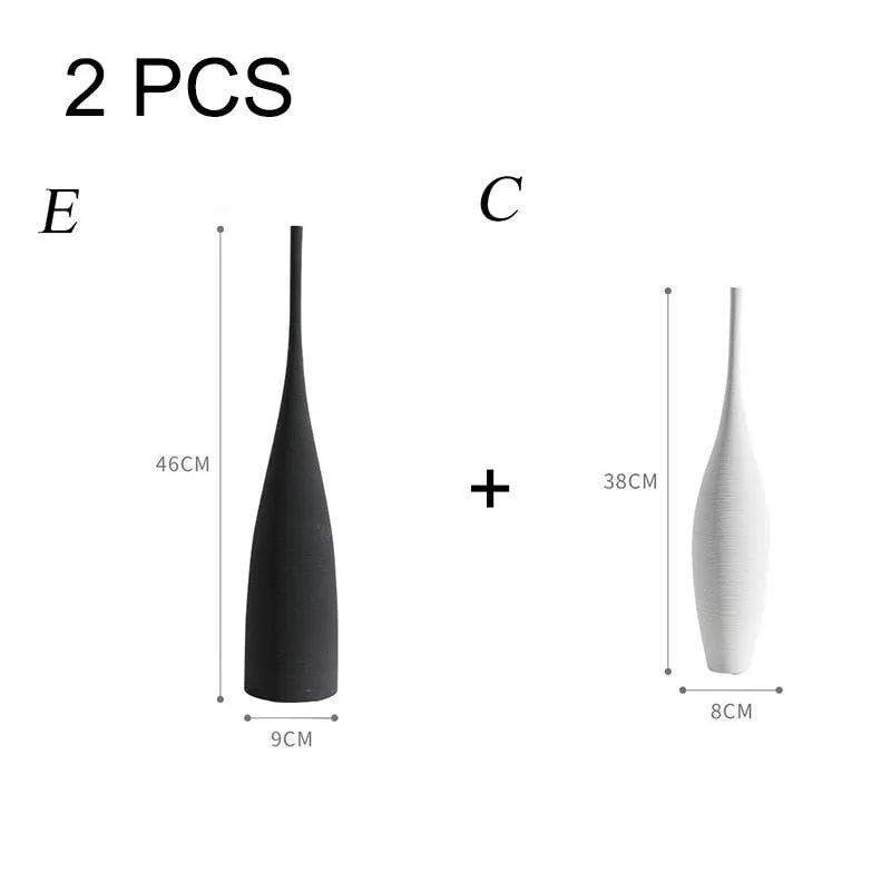 Contemporary Monochrome Vase for Stylish Home Decor