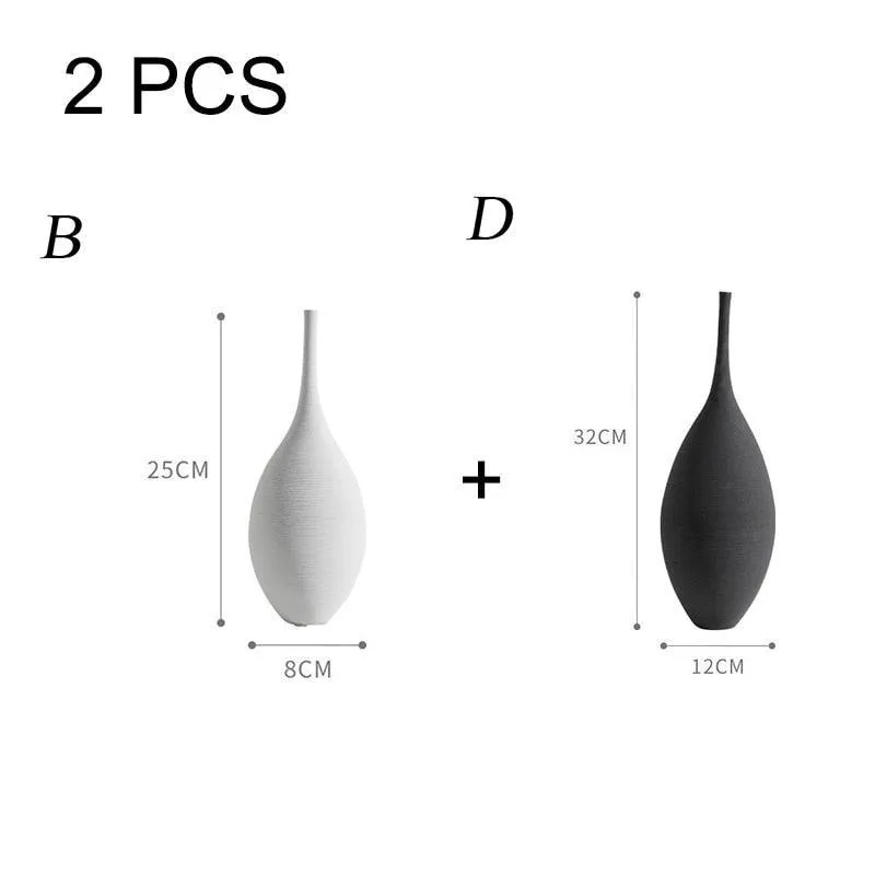 Contemporary Monochrome Vase for Stylish Home Decor