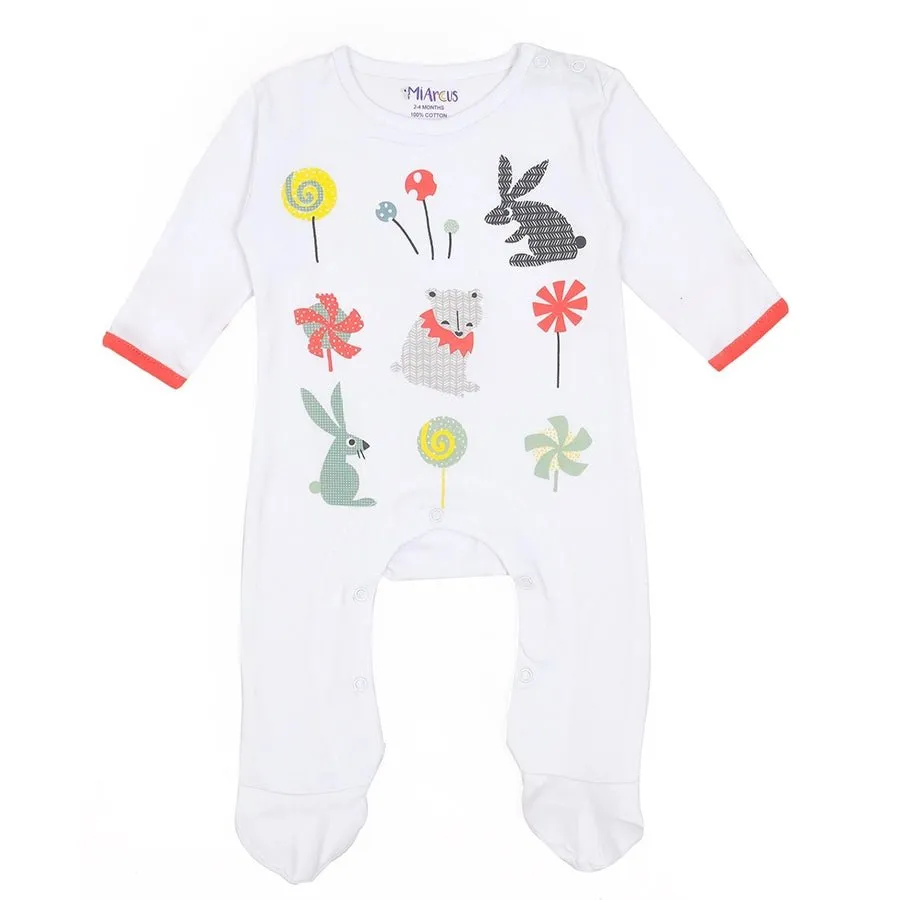 Cuddle Unisex Comfy Sleep Suit with Booties