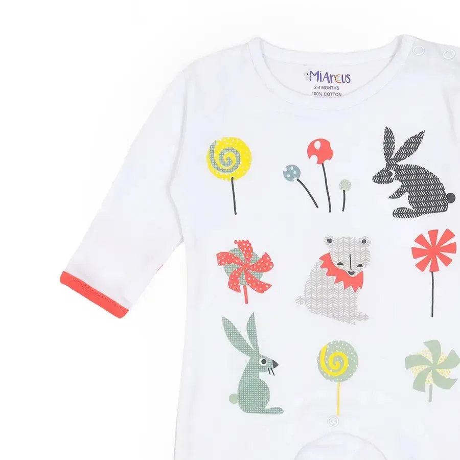 Cuddle Unisex Comfy Sleep Suit with Booties