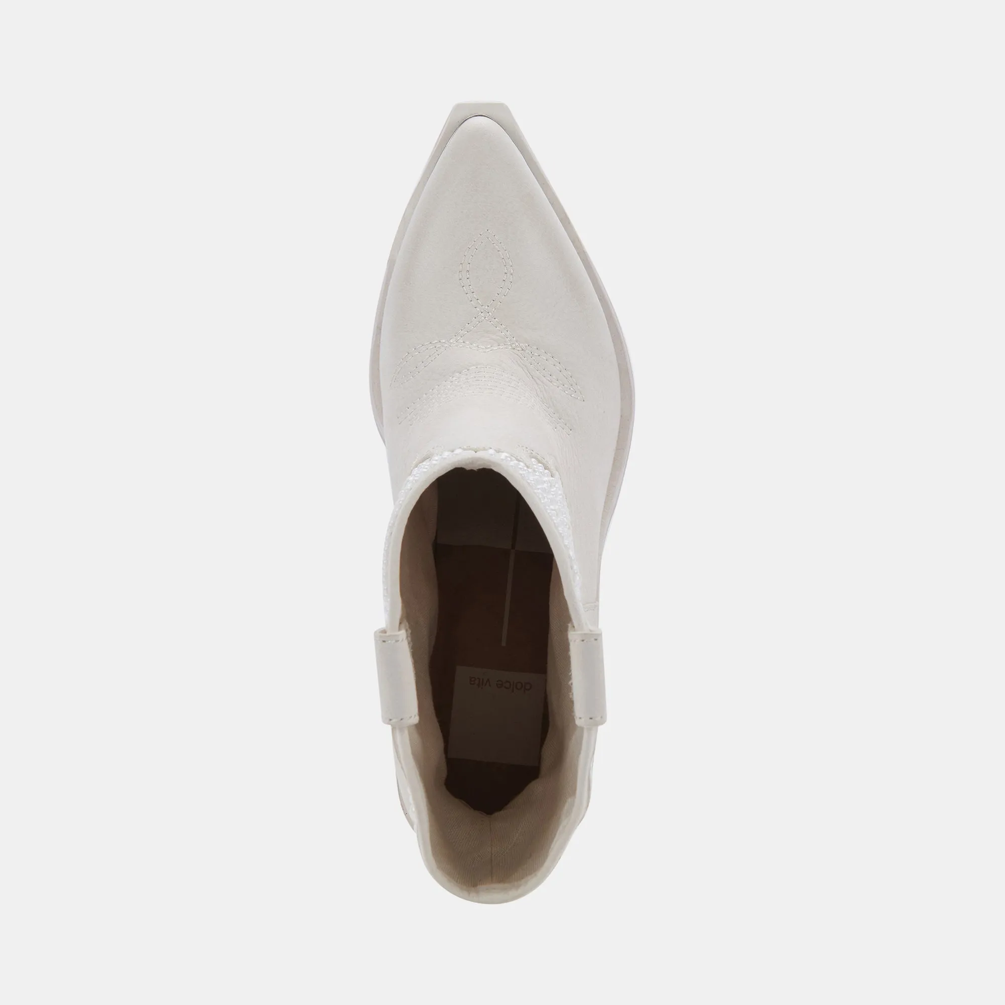 Dolce Vita Nashe Booties in Off White Pearls