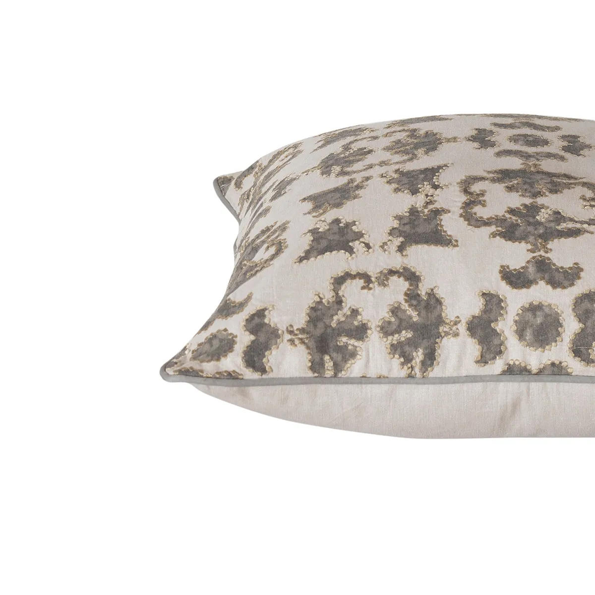 Exotic Heritage Classic Folk Embroidered Medium Grey Cushion Cover