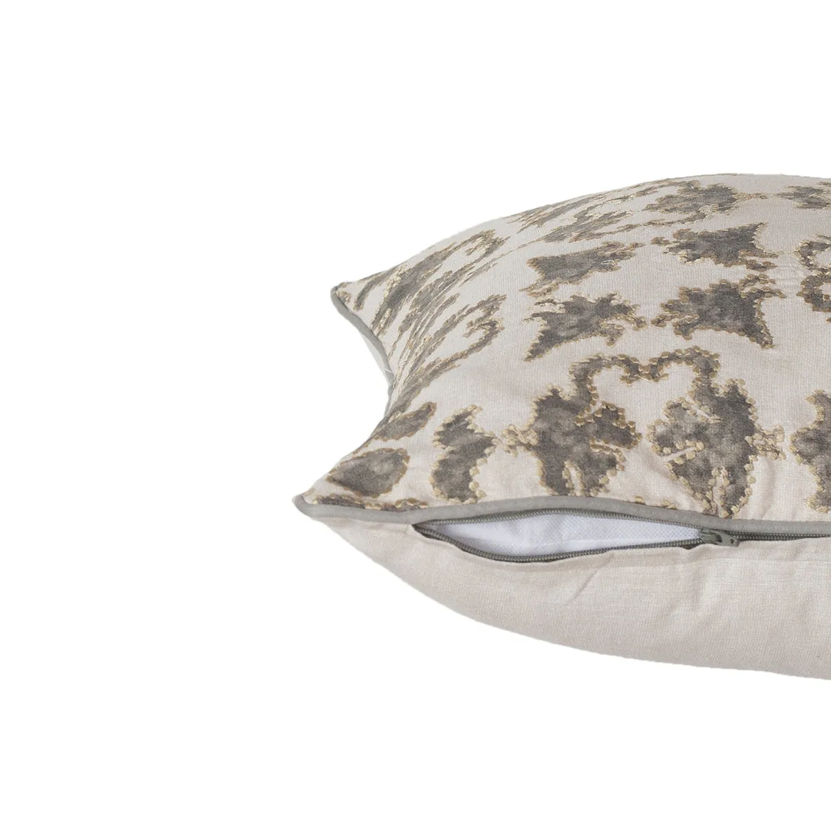 Exotic Heritage Classic Folk Embroidered Medium Grey Cushion Cover