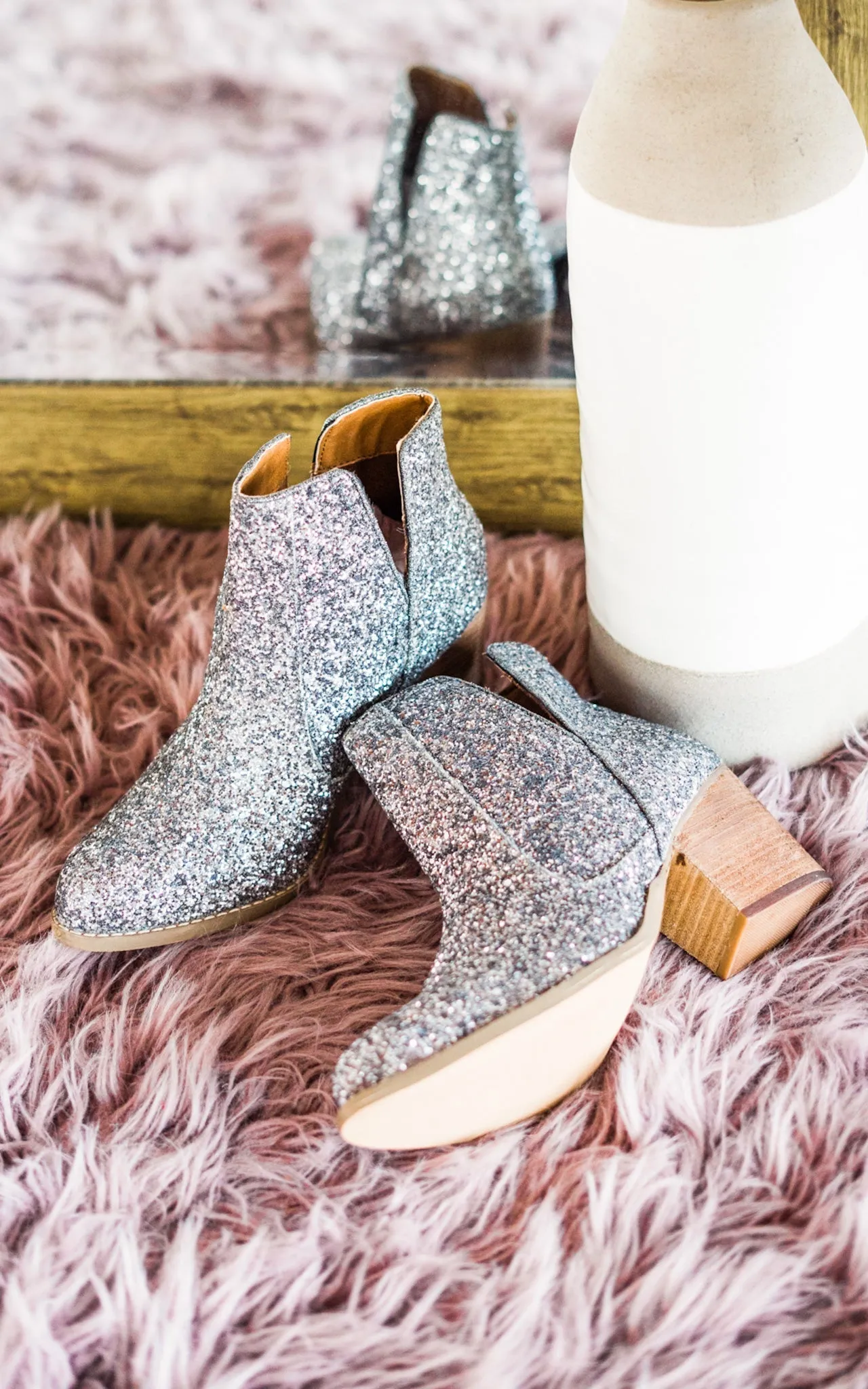 Fiera Booties in Pewter by Not Rated