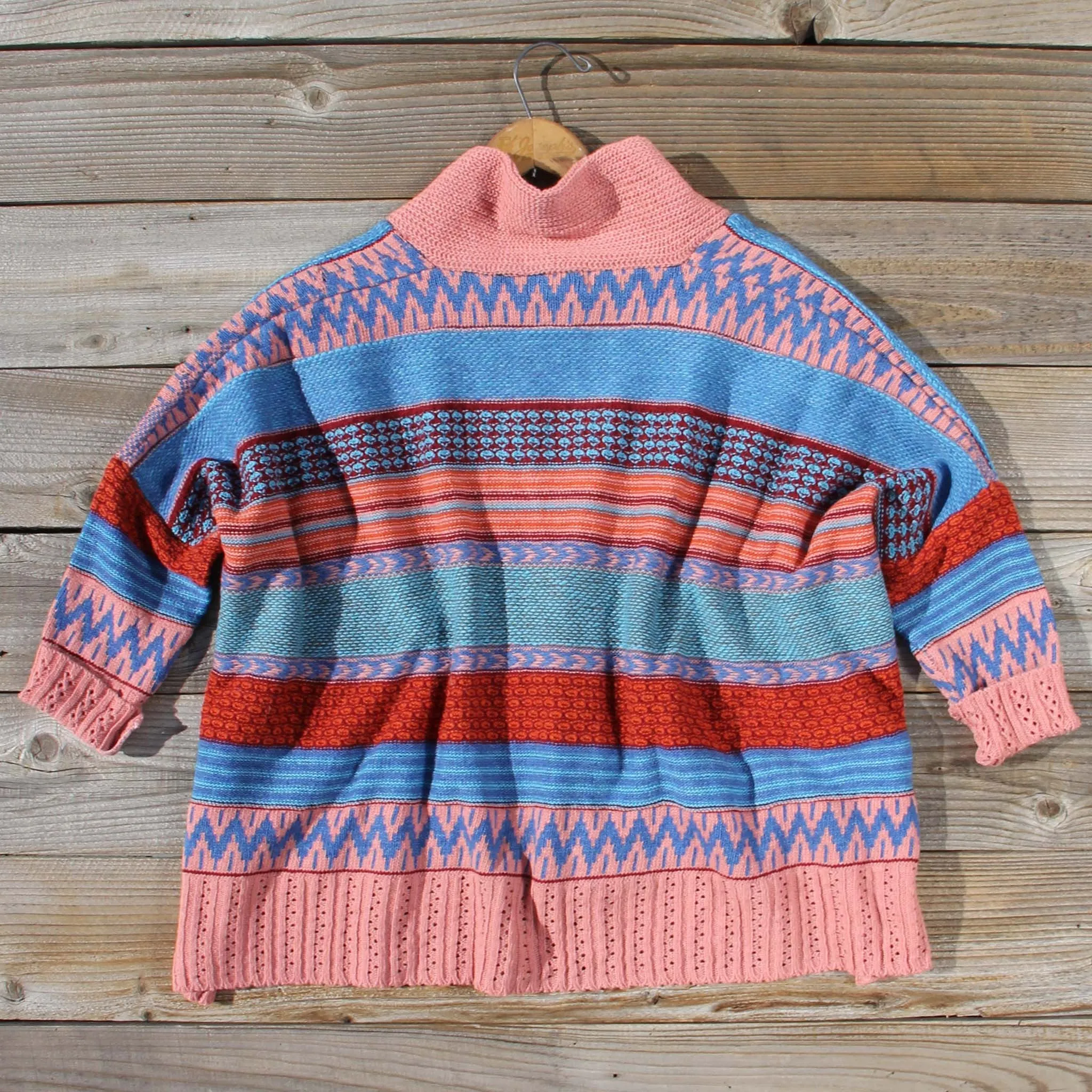 Fireside Autumn Knit Sweater in Pink