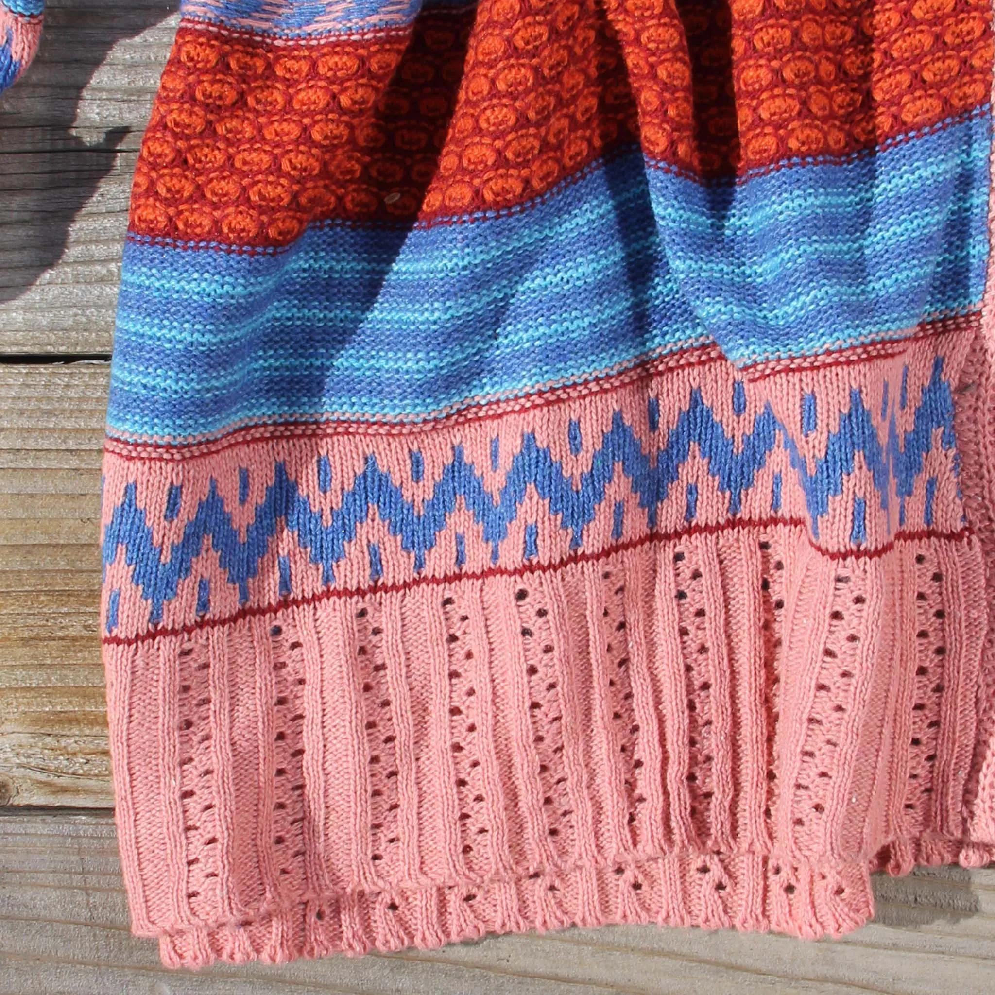 Fireside Autumn Knit Sweater in Pink