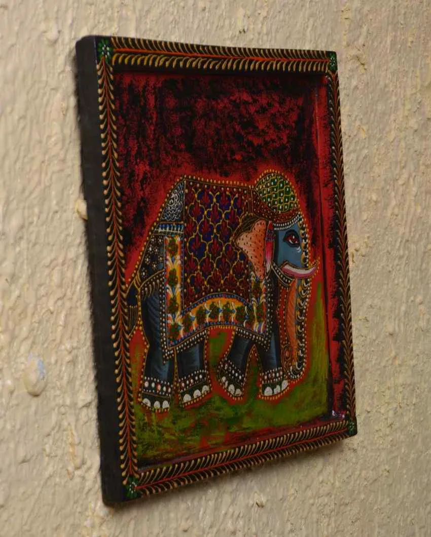 Gajraj Art Hand Painted Square Wall Decorative
