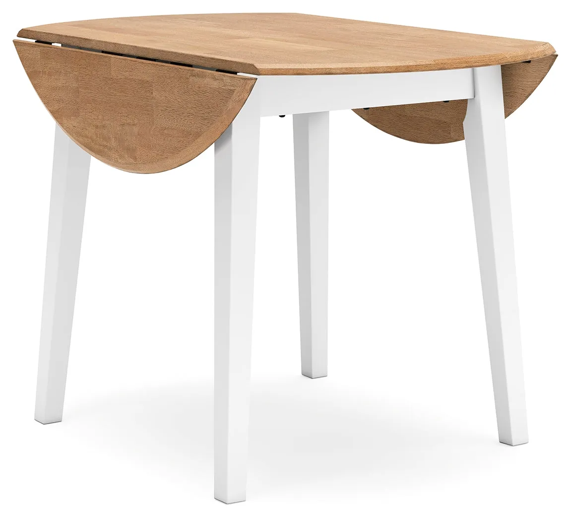 Gesthaven Dining Table and 2 Chairs in Natural/White