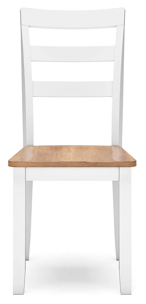 Gesthaven Dining Table and 2 Chairs in Natural/White