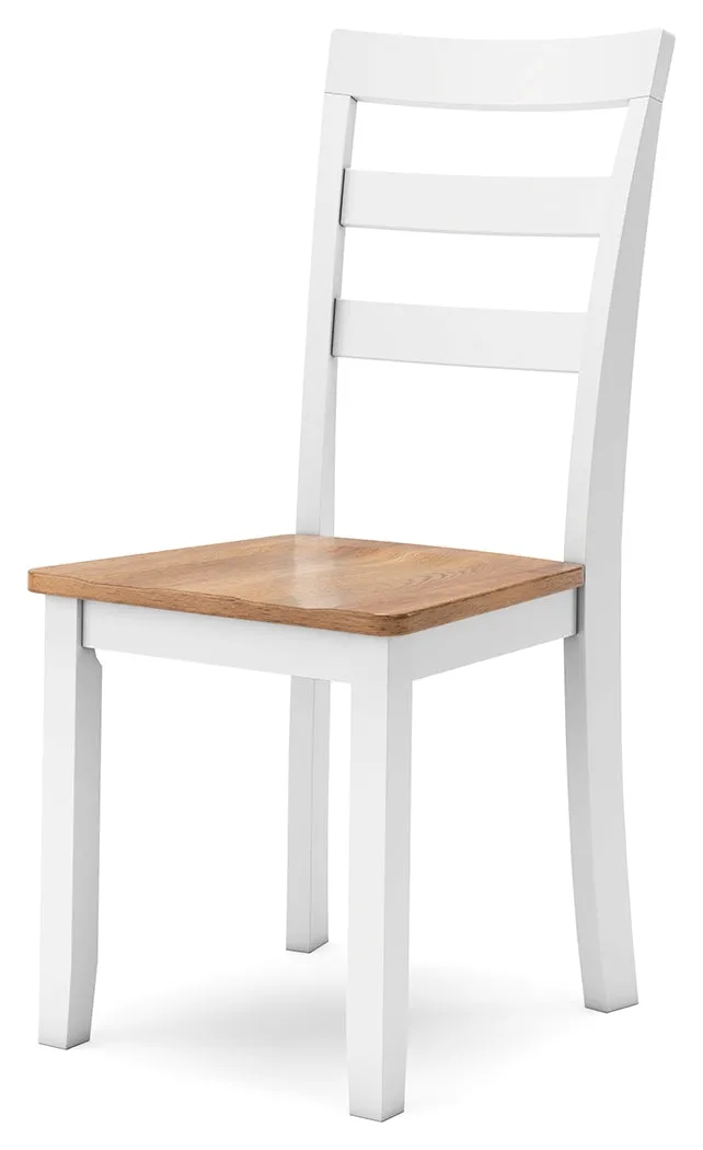 Gesthaven Dining Table and 2 Chairs in Natural/White