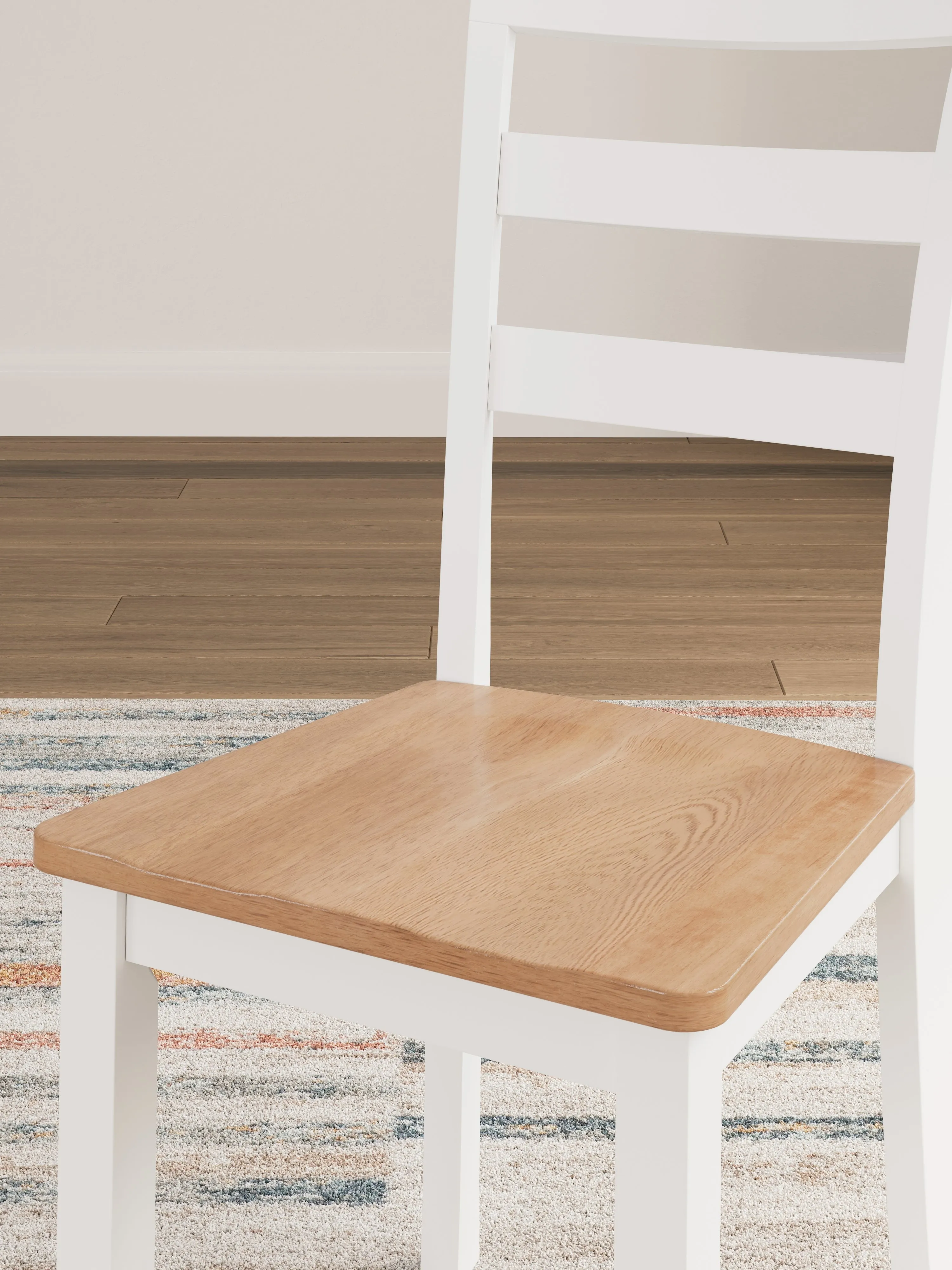 Gesthaven Dining Table and 2 Chairs in Natural/White