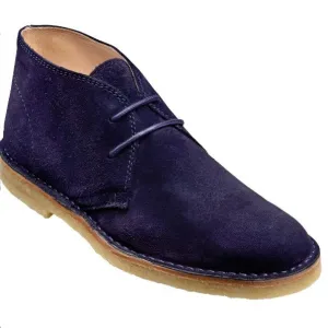 ID8596-Barker Monty Navy Suede Desert Boot