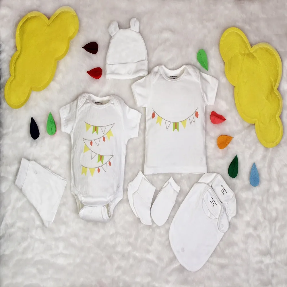 Infant Essentials Gift Set - White, Set of 8