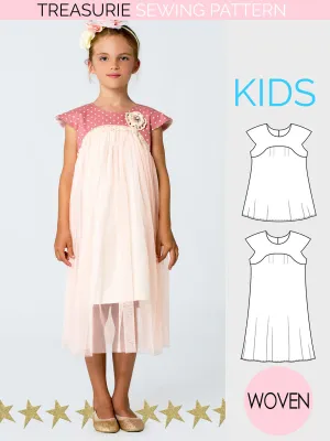 JASMINE - Girls Dress & Top Patterns
