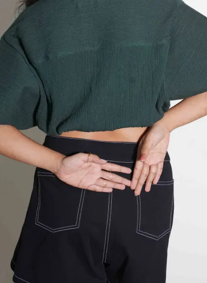 Jet Black Mini Skirt