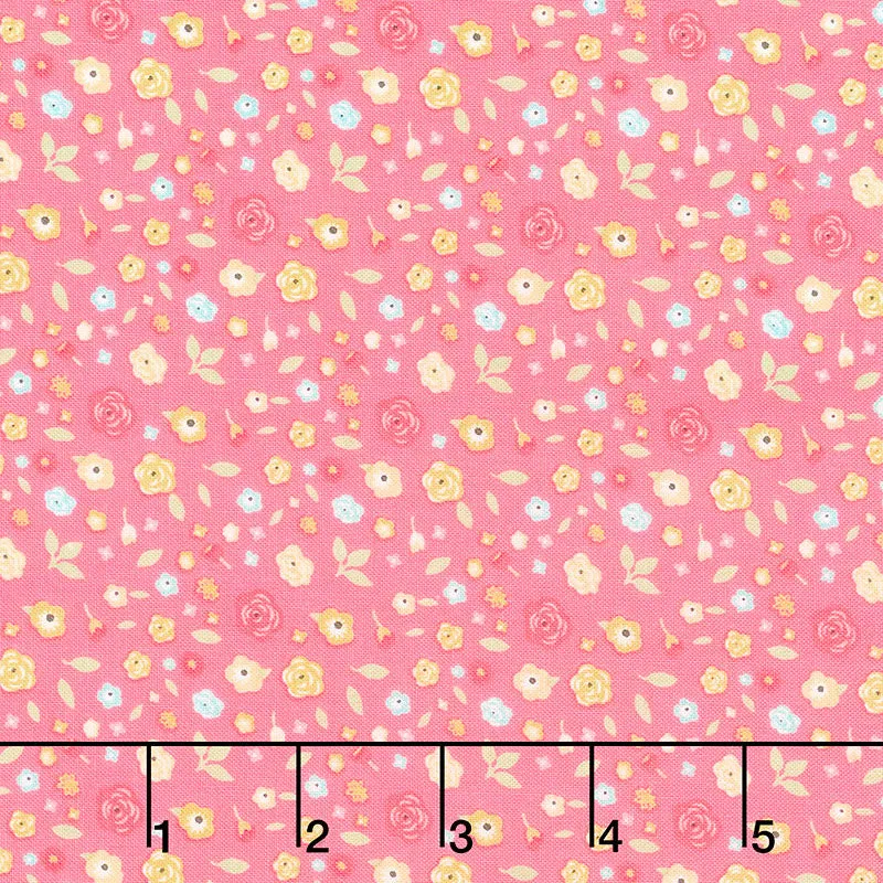 Joy in the Journey - Blossoms Coral Yardage