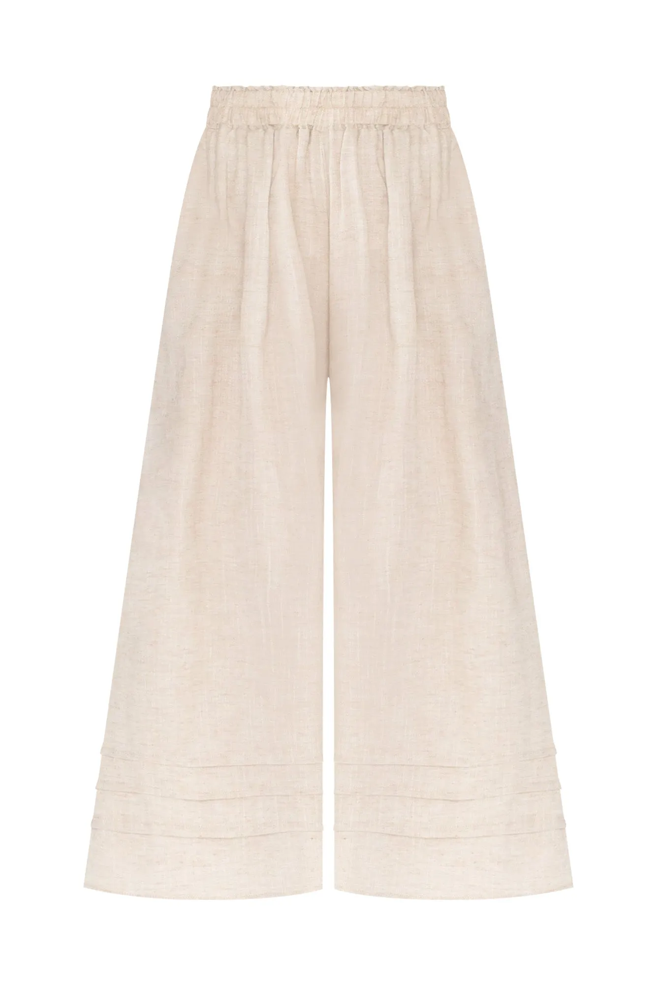 Kaleo Beige Linen Blend Pants