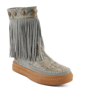 L'Artiste Fringely Western Mid Calf Boots