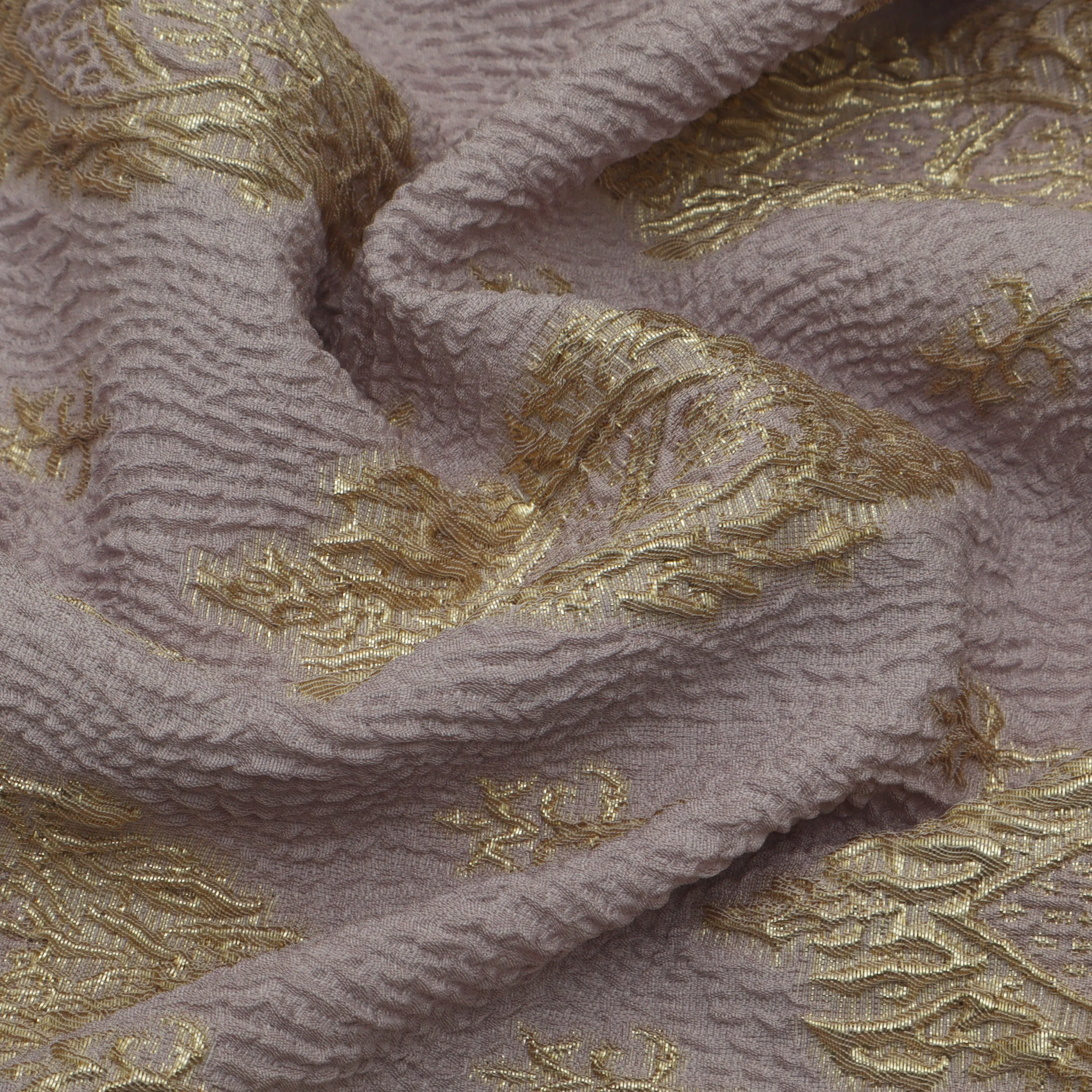 Light Mauve Color Fukro Jaquard Fabric