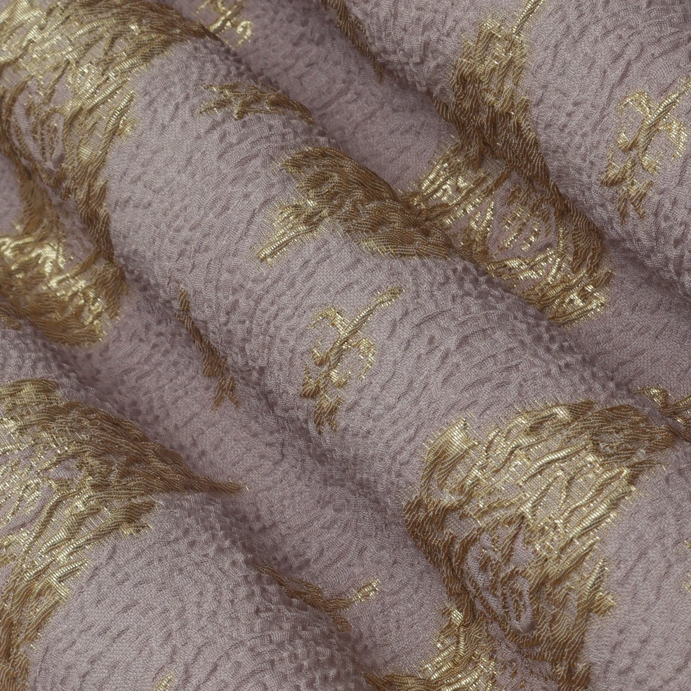 Light Mauve Color Fukro Jaquard Fabric