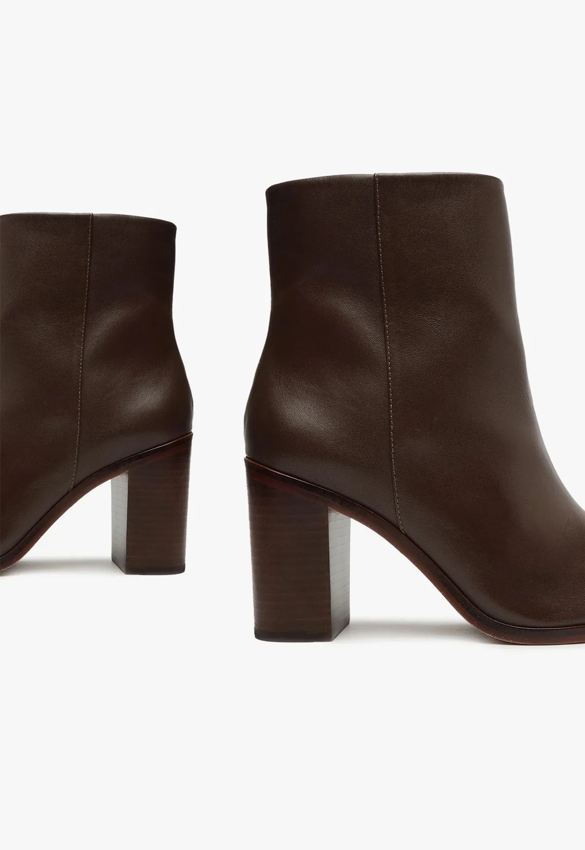 Magali Block Leather Bootie