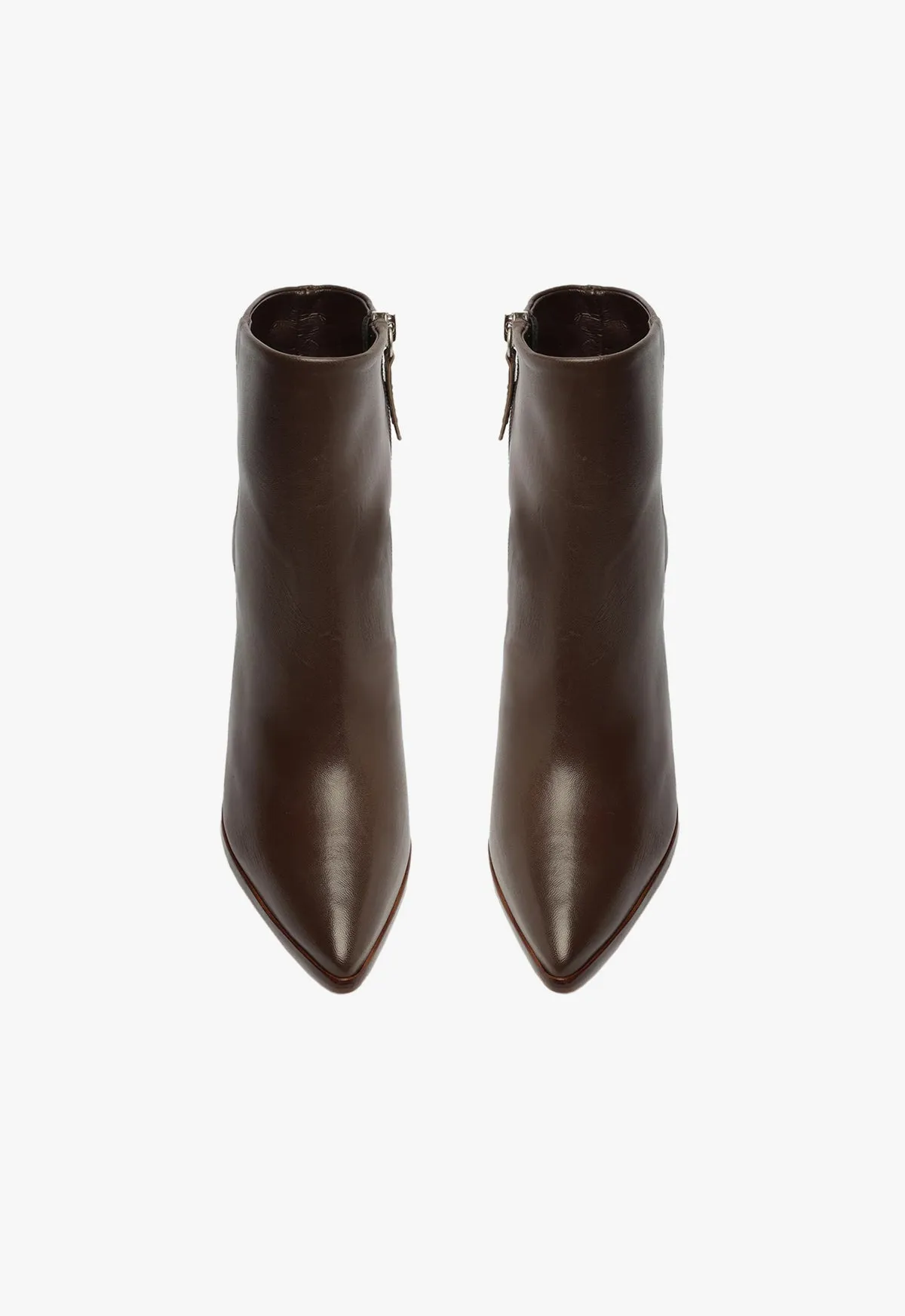 Magali Block Leather Bootie