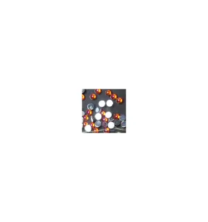 Magnetic Rhinestone Orange Ice Medium 100 pcs