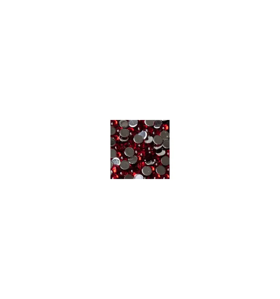 Magnetic Rhinestone Round Red Large 100 pcs